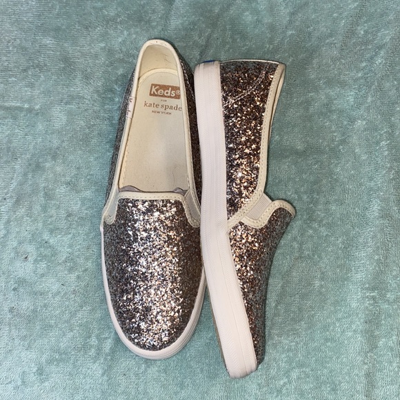 Kate Spade Keds Glitter Sneakers 5M - Picture 2 of 8